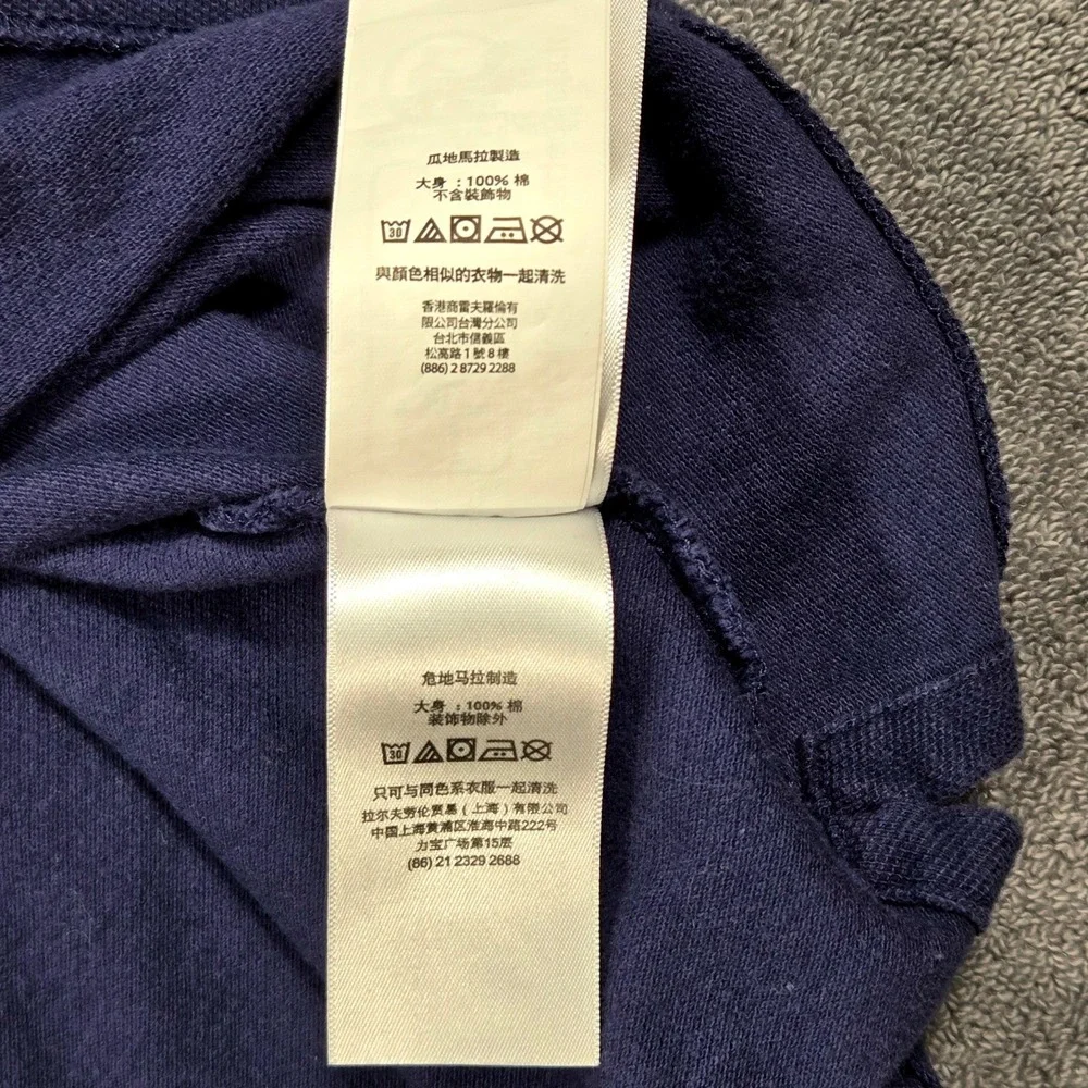 Polo Ralph Lauren 2XB Shirt Mens Big Tall Colorblock Navy Blue Mesh Polo Top